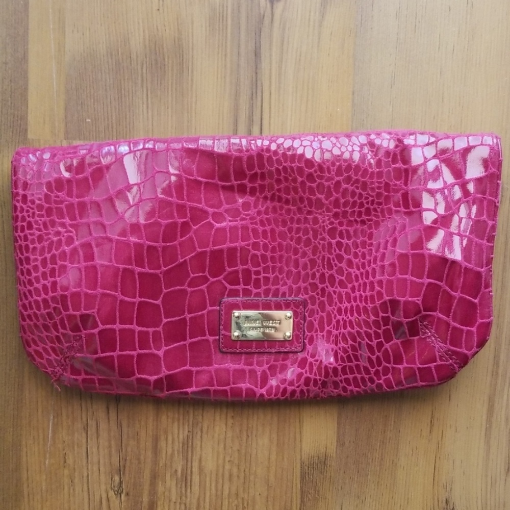 Nine West pink clutch